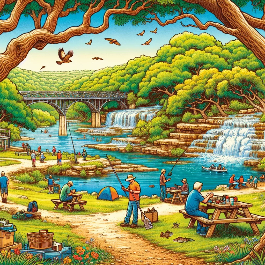 Chalk Ridge Falls Park Trail, Hiking Trail in Belton, TX - ZuzuForKids